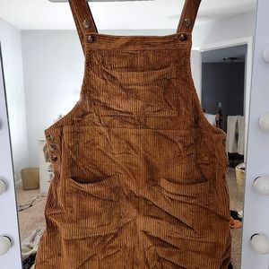 Overall corduroy dress